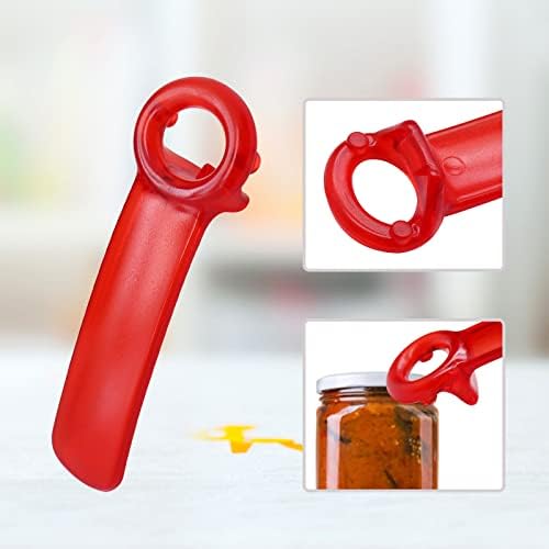 1PCS Plastic Jar Key Opener, Jar Opener for Elderly and Seniors, Red