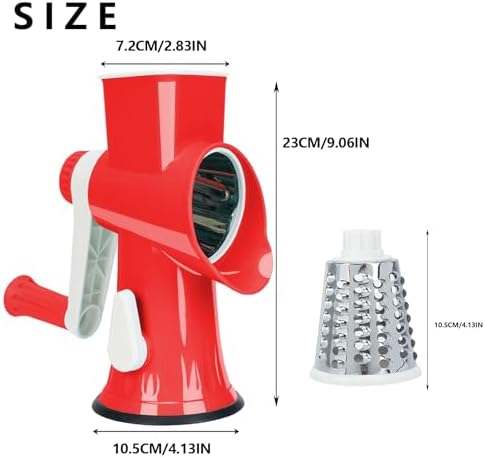 Rotary Cheese Grater with Handle-Versatile Cheese Grater
