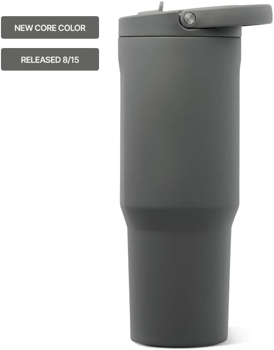 HydroJug Sport 40 oz Insulated Stainless Steel Water Bottle, Stone