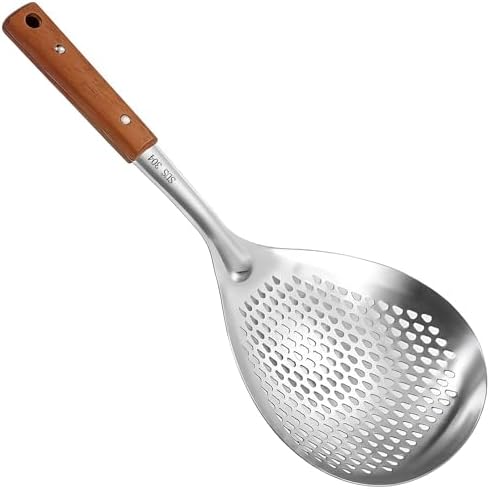 Strainer Mesh Stainless Steel Colander Slotted Spoon Drain for Pasta
