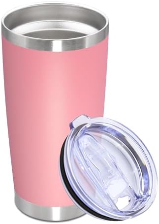 20oz Tumbler Stainless Steel Tumbler Coffee Tumbler with Lid Pink, 1P