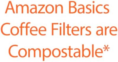 Amazon Basics Number 4 Cone Coffee Filters for 8-12 Cup Coffee Makers, White, 100 Count