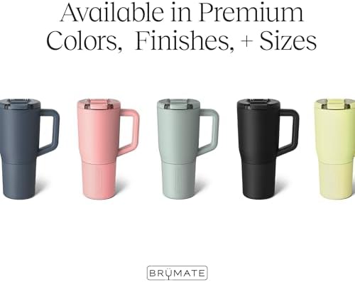 BrüMate Müv - 25oz 100% Leak Proof Insulated Coffee Mug with Handle & Lid - Stainless Steel Coffee Travel Mug - Double Walled Coffee Cup (Guava)