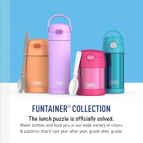 THERMOS FUNTAINER Food Jar with Spoon, 16oz, Tropical Foliage