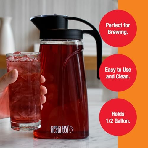 Tiesta Tea - Loose Leaf Iced Tea Pitcher, BPA-Free Tritan Plastic