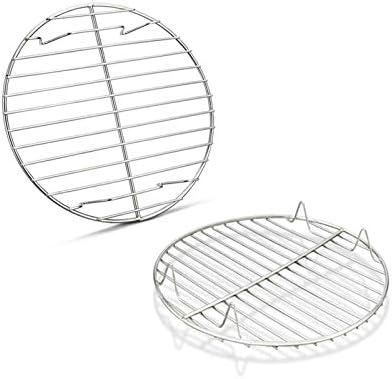 TeamFar Round Cooling Rack Set of 2, 7½ Inch
