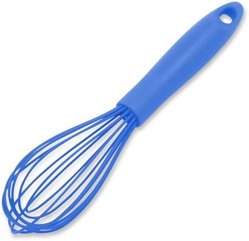Chef Craft Premium Silicone Wire Cooking Whisk, 10.5 inch, Blue