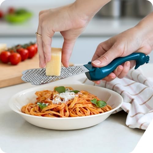 PELEG DESIGN Handheld Cheese Grater Durable Rust-Proof Metal (Grato)