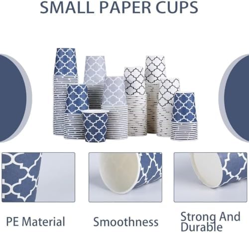 Clawsoff 300 Pack 3 oz Paper Cups Small Disposable Mouthwash Bathroom Cups