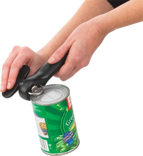 GoodCook Safe-Cut Can Opener with Easy Turn Knob, Black