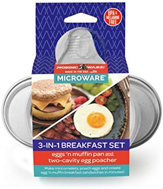 Nordic Ware 3-in-1 Breakfast set, 2-Piece, White