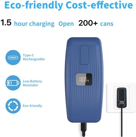 Electric Can Opener with LED Display, Can Opener Electric for Seniors