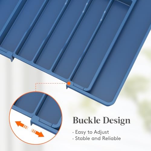 Lifewit Expandable Silverware Drawer Organizer, Kitchen Utensil Tray