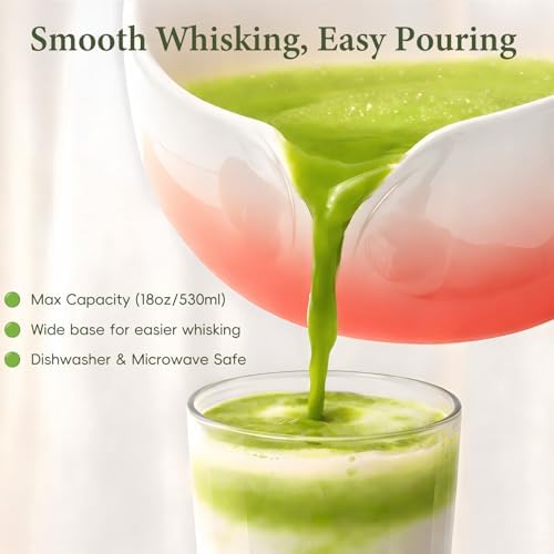 Matcha Whisk Set with Ceramic Bowl & Bamboo Chasen
