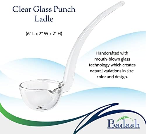Badash Crystal Gravy Sauce Ladle 6 Inch