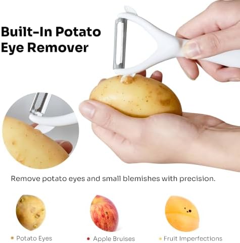 Elk‑Shape Y‑Peeler Self‑Standing, Stainless Steel Vegetable & Fruit Peeler