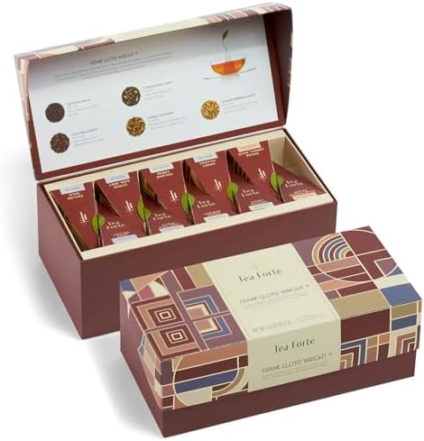 Tea Forte Tea Sampler, 20 Pyramid Infuser Bags, Premium Tea Gift Set