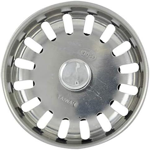 Danco 88275 3-1/4 inch Kitchen Sink Basket Strainer Splash Guard with Stationary Post, Stainless Steel