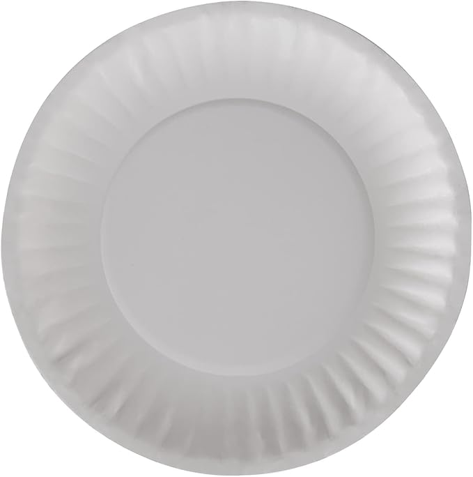 Dixie Basic 6" Light-Weight Paper Plates by GP PRO (Georgia-Pacific), White, DBP06W, 1,200 Count (100 Plates Per Pack, 12 Packs Per Case)