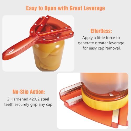 Uinxan Patented Jar Opener, Ideal for Weak Hands & Seniors with Arthritis