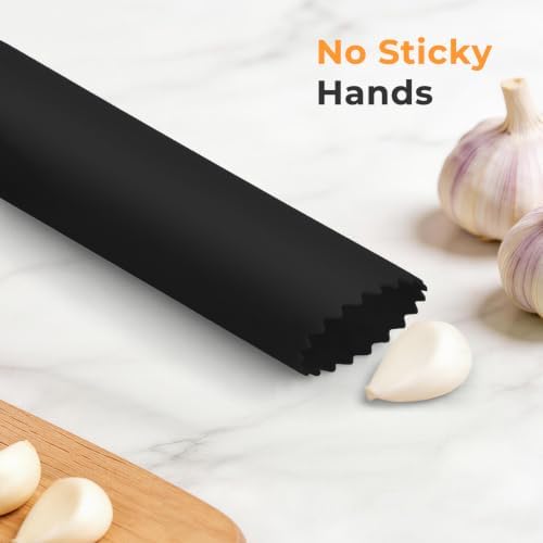 Silicone Garlic Peelers Skin Remover Roller Tube(Green,Black)
