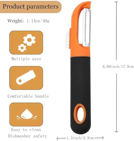 Swivel Vegetable Peeler Silicone Handle Stainless Steel for Fruit