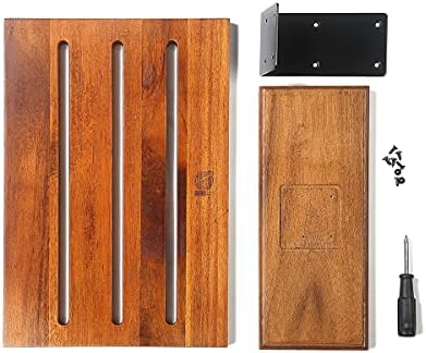 MITSUMOTO SAKARI 12.5-Inch Acacia Wood Countertop Magnetic Knife Holder
