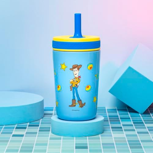 Zak Designs Disney Pixar Toy Story Kelso 12oz Leak-Proof Toddler Straw Cup