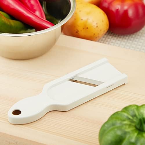 Nagao AMS-610 Tsubamesanjo Double-edged Mini Slicer, White, Made in Japan