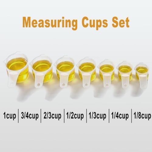 13 PCS Measuring Cups & Spoons Set, Dishwasher Safe