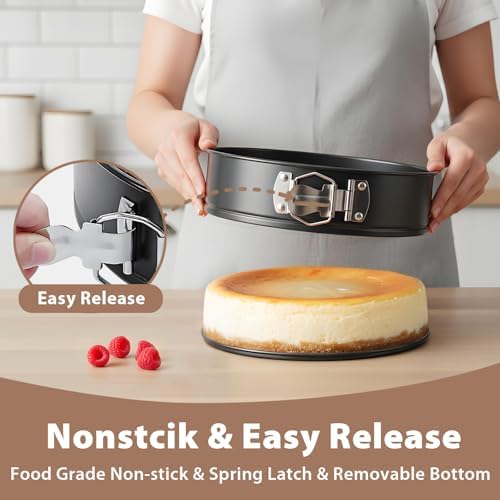 Springform Pan 9 Inch Nonstick Cheesecake Pan with Protector