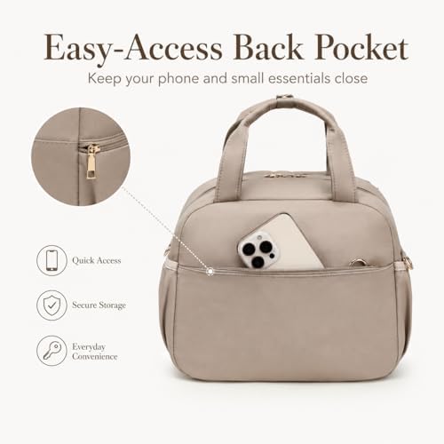 Bluboon Lunch Box for Women Cute Lunch Bag Reusable Insulated Lunch Bags Large Capacity Lunchbox Cooler for Work Picnic or Travel Gifts (Camel Large Bow, 10 x 7.5 x 8 inches)
