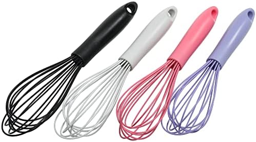 Chef Craft Premium Silicone Wire Cooking Whisk, 10.5 inch, Pink (Pack of 2)