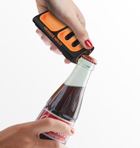 Orange Ninja Mini Knife Sharpener - Coarse & Fine Small Knife Sharpener
