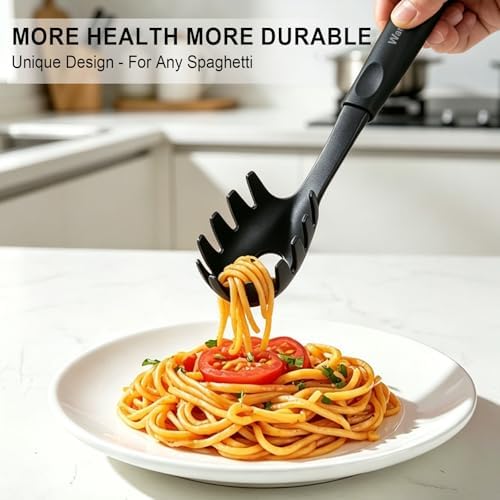 Pasta Fork and Soup Ladle Set, 2 PCS Kitchen Pasta Spoon Spaghetti Strainer