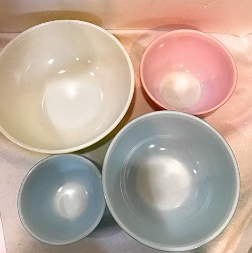 Vintage Pyrex Primary Colors Mixing Bowl Set - Blue, Red, Green, Yellow
