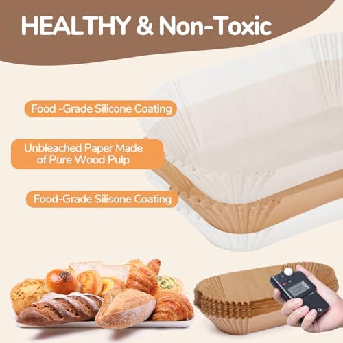Loaf Pan Liners,2lb Loaf Pan Liners for Baking Bread 9x5, Loaf Pans Parchment Liners,300pcs Non-Stick Parchment Paper for Loaf Pans,Loaf Liners for Baking,Inner Dimensions are 7.5 x 3.5 inches