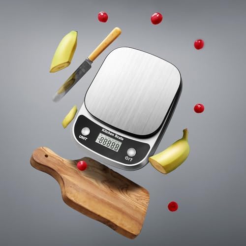 GRAM PRES Food Kitchen Scale Digital Weight Grams and Oz 10kg/1g