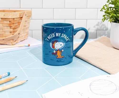 Silver Buffalo Peanuts Snoopy I Need My Space, Ceramic Mug, 14oz