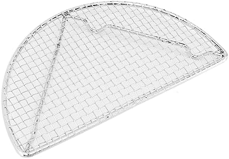 Rengue Stainless Steel Cooling Rack for Baking, Roasting and Grilling, High Temperature Up to 575°F, Dishwasher Safe Stainless Steel Cooling Rack for Baking, Nan Kitchen (Large Semicircle 20CM)
