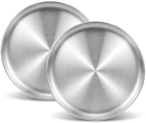 Kirecoo 16" Round Nonstick Stainless Steel Pizza Pan for Oven