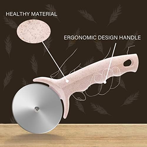 Pizza Cutter Wheel with Cover,Pizza Slicer-Healthy Stainless Steel Material