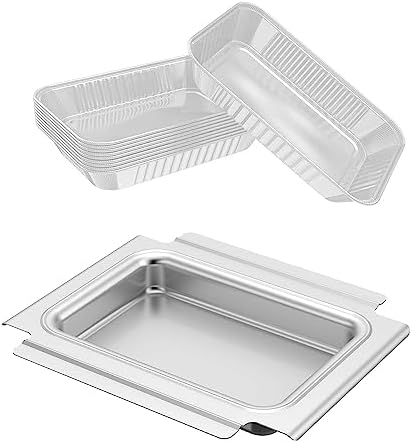 GARNETIN Grill Catch Pan & Drip Tray Set for Weber Q Series Grills