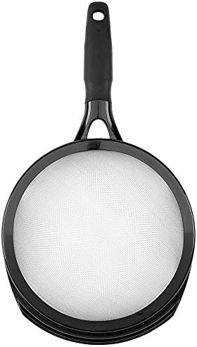 GoodCook Touch 8" Stainless Steel Wire Mesh Strainer with Non-slip Grip Handle