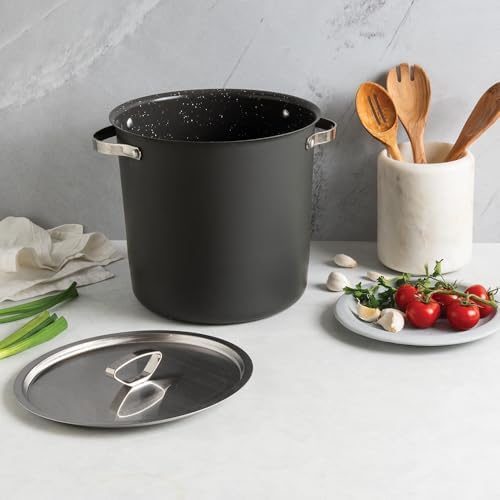 Nordic Ware Verde Ceramic Nonstick 12 Quart Stockpot with Lid