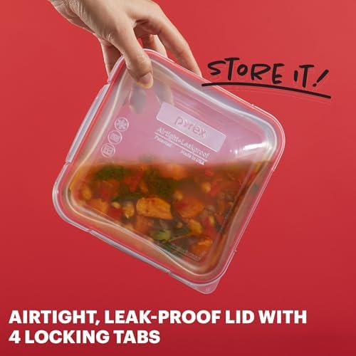 Pyrex Freshlock (5-Pack, 4 Cup) Glass Food Storage Containers Set