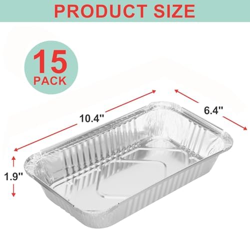 15 PCS Grill Drip Pan Liners for Charbroil 2425514W12 Big Easy Turkey Fryer