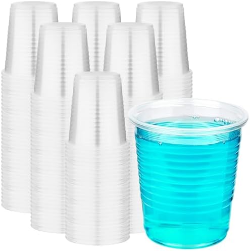 RACETOP 2000 Pack 3 oz Plastic Cups, Clear Disposable Plastic Cups Bulk, Cold Drinking Party Cup, Transparent for Wedding, Thanksgiving, Christmas, Party