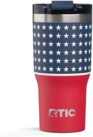 RTIC 20oz Essential Tumbler with Lid, Ceramic Lined, Stars
