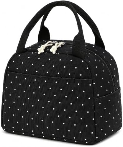 Bluboon Lunch Bag for Women Men Cute Corduroy Lunch Tote Bags Reusable Insulated Lunch Box Large Capacity Reusable Insulated Cooler for Work Picnic or Travel